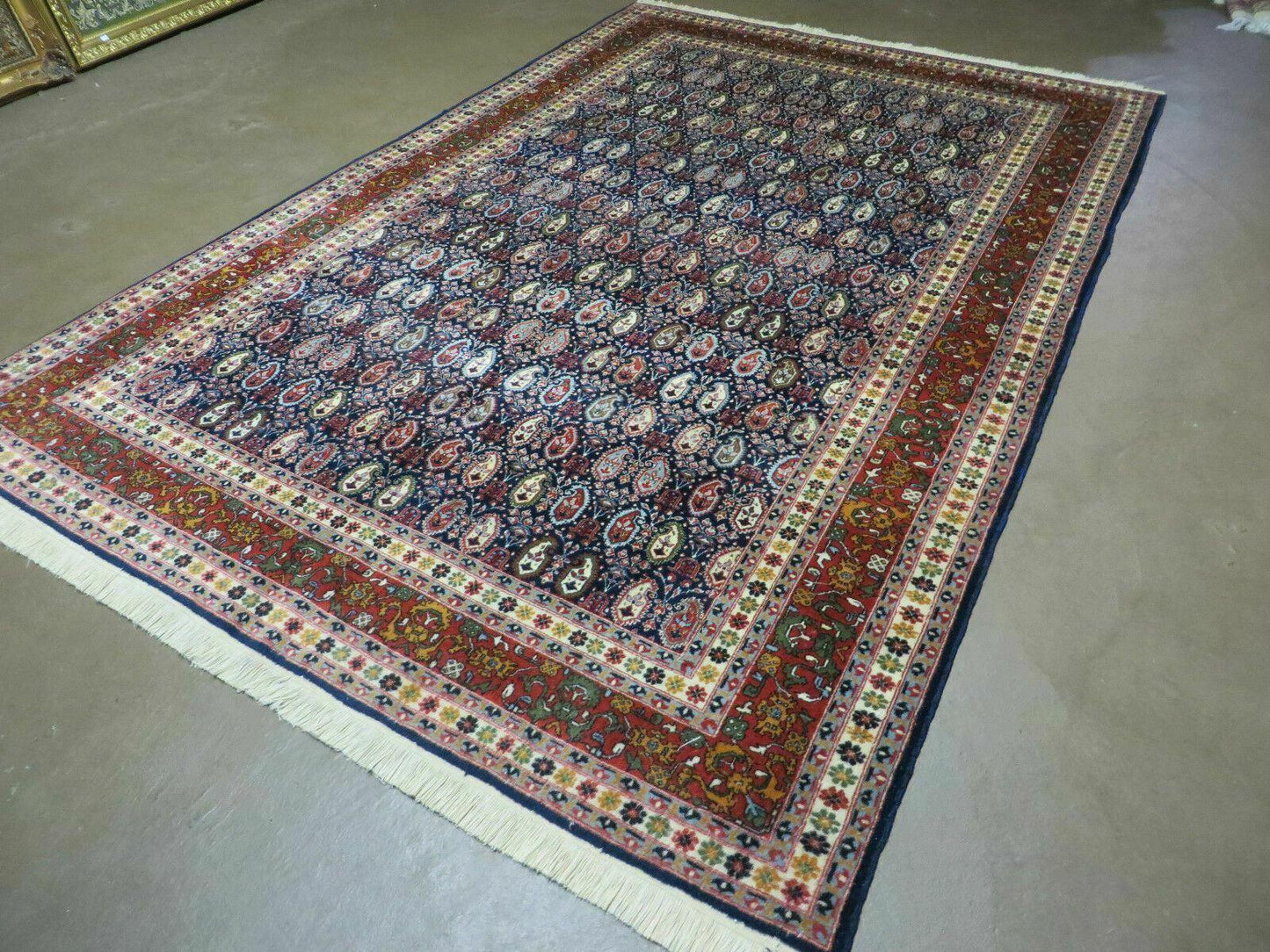 6' X 9' Vintage Fine Handmade India Paisley Rug Hand Knotted Carpet Organic Dye