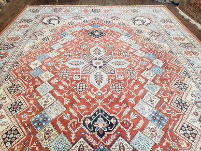 8 x11 Top Quality Veg Dye Turkish Carpet Decorative Handmade Geometric Area Rug