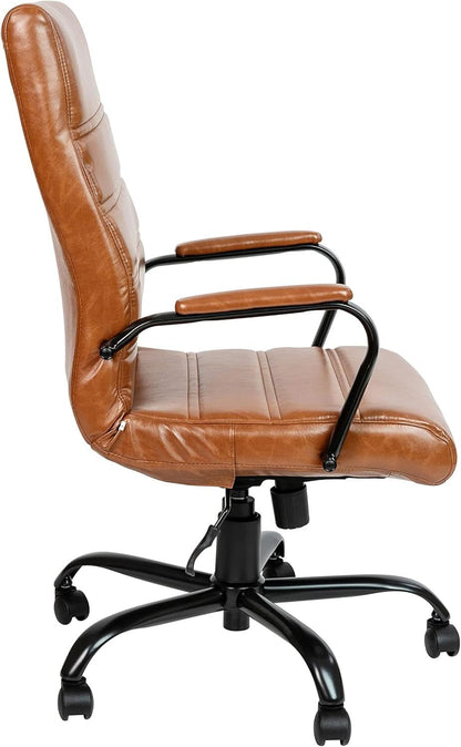 Whitney High Back Leathersoft Desk Chair Adjustable Height