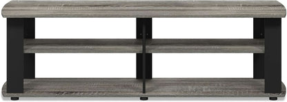 Nelly Entertainment Center TV Stand 43 Inch Wide Grey Black