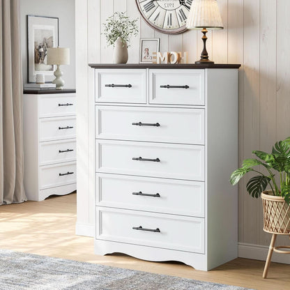 White Farmhouse Dresser FortyFourInchesTall Storage