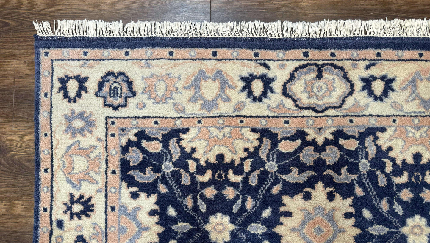 Blue and Beige Indian Rug, Indo Persian Carpet