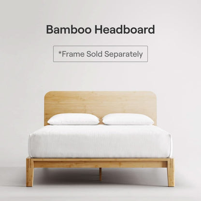 Natural Bamboo Cal King Headboard Easy Tool Free Setup