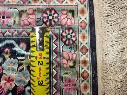 4' X 6' Vintage Fine Hand Made Turkish Oriental Silk Rug 400 KPSI Wow