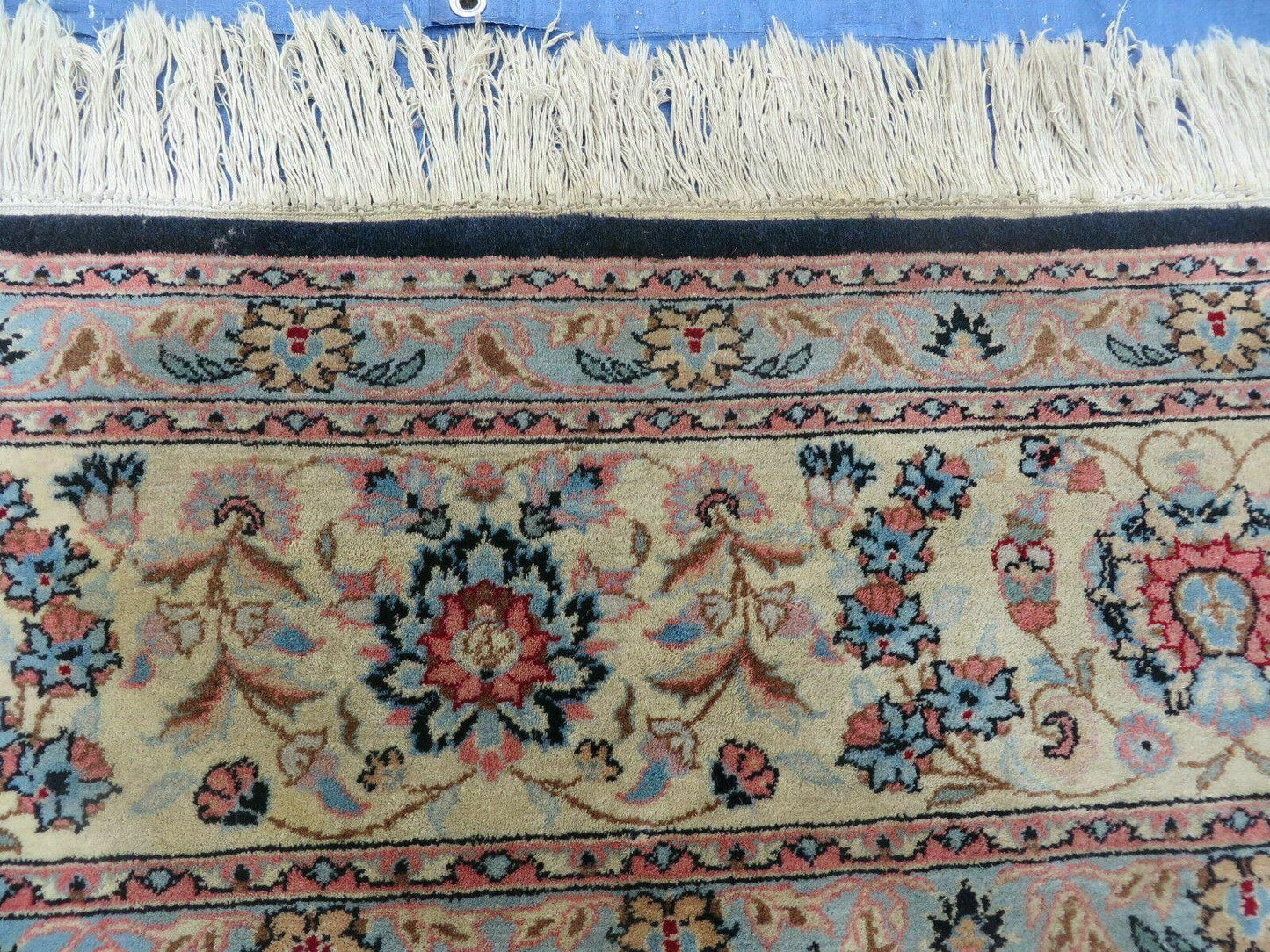 10' X 14' Vintage Handmade India Wool Hand Knotted Carpet Rug Organic Dyes Nice