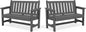 Weatherproof Two-Person Outdoor Bench With High Weight Capacity