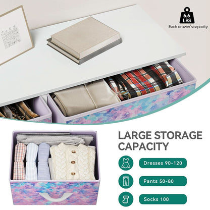 Fabric Dresser With Eight Drawers Storage Organizer