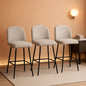 Counter Height Bar Stools 26 Inch 360 Swivel Grey Set of 3