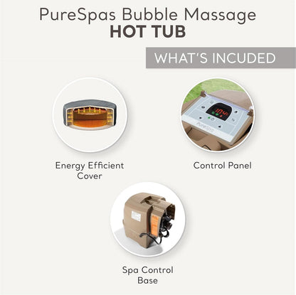 6 Person Inflatable Hot Tub With 140 Bubble Jets Spa