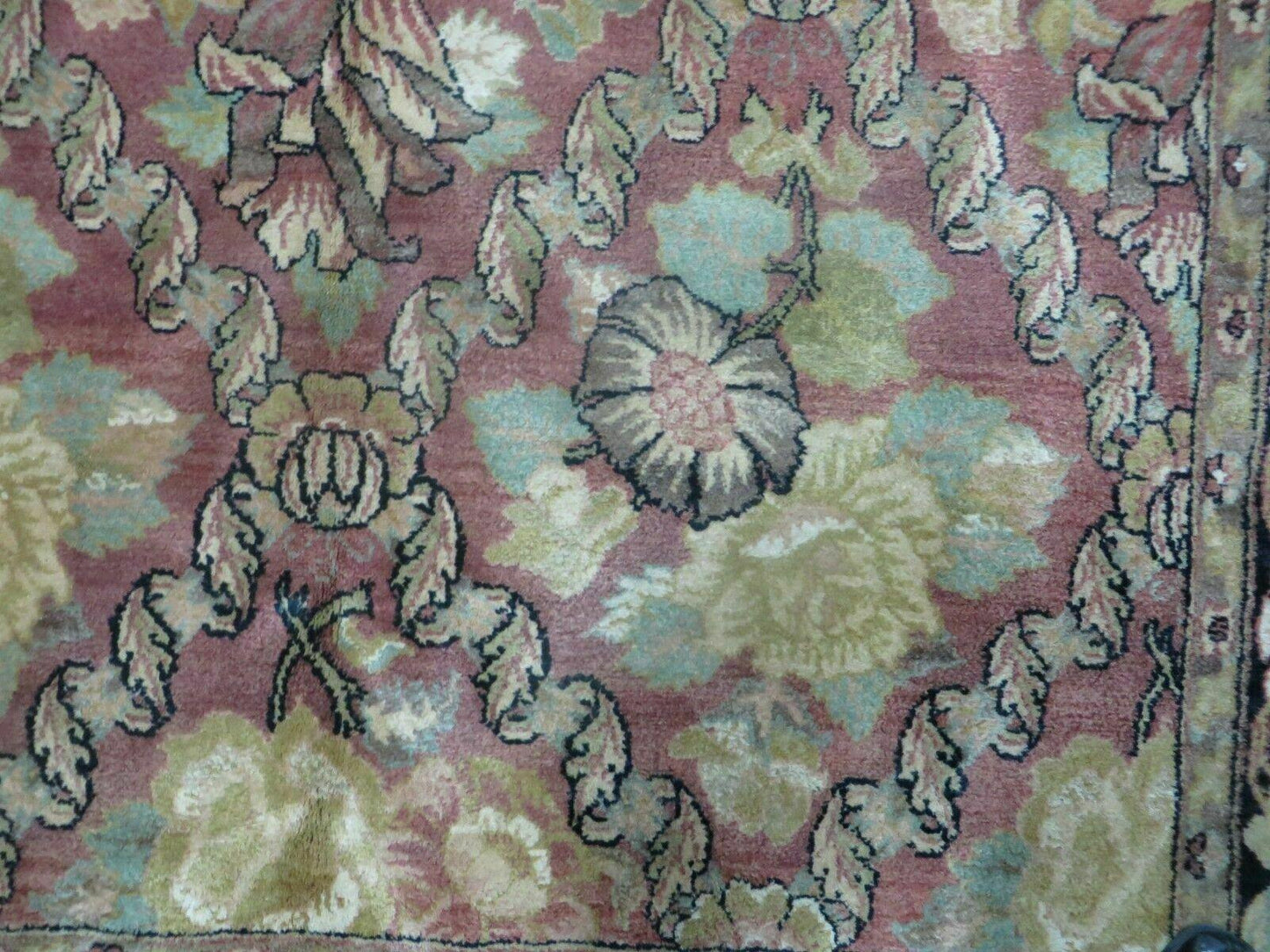 6' X 9' Handmade India Floral Oriental Wool Rug Carpet