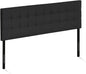 Stylish Black King Headboard for Cozy Bedroom Space
