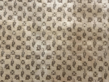 Indo Persian Rug, Allover Pattern, Beige, Wool Handmade Carpet