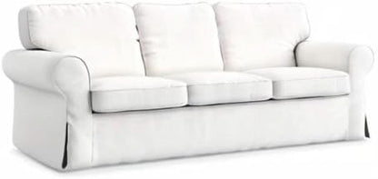 IKEA Ektorp 3 Seat Sofa Slipcover White Replacement