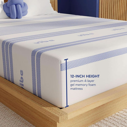 Gel Memory Foam Mattress Certipur US Certified Twelve Inches