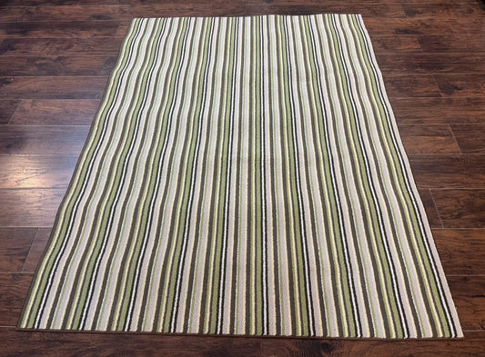 Stark Power Loomed Striped Rug 5x6, Multicolor Vintage Stark Carpet