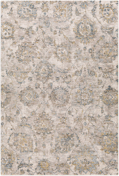 Morinville Teal Floral Rug