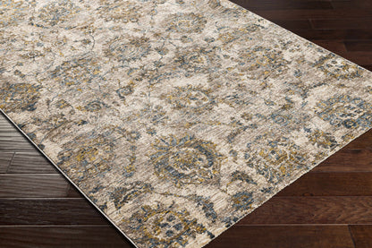 Morinville Teal Floral Rug