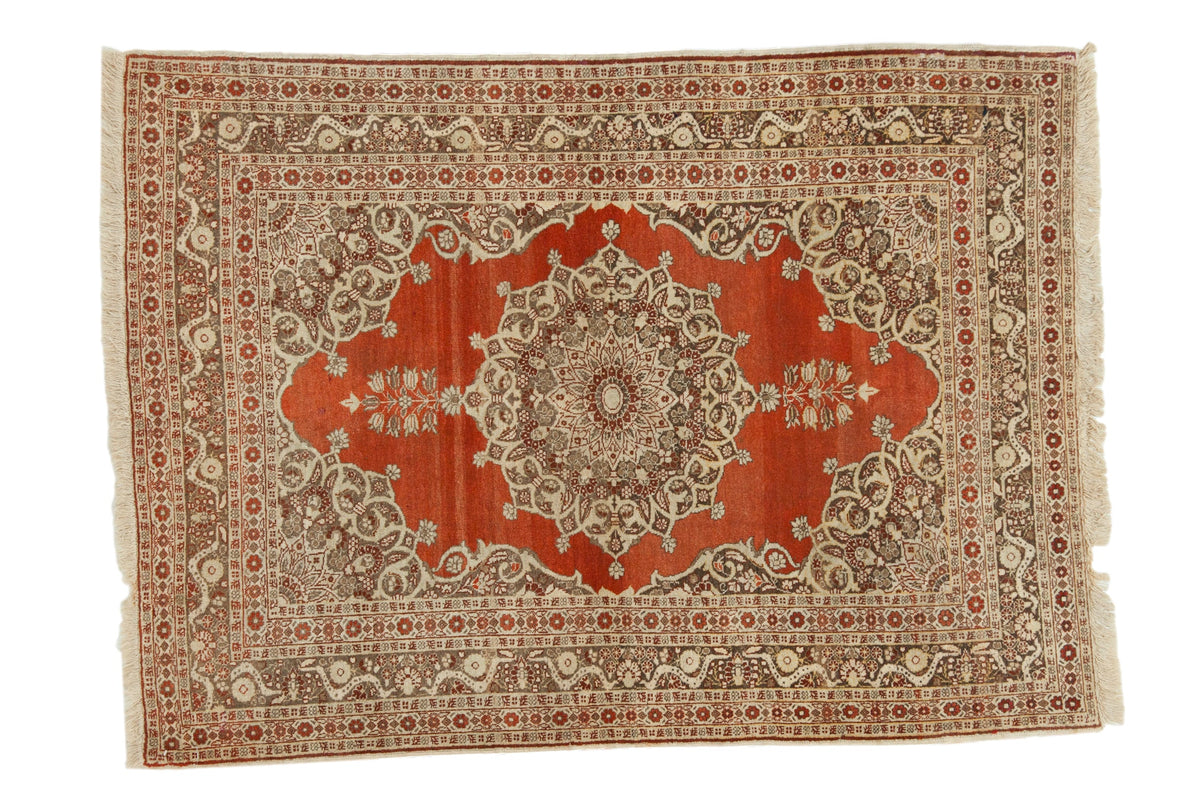 4x5.5 Antique Haji Jalili Tabriz Rug