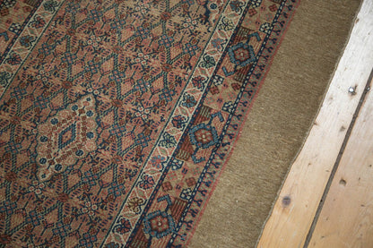 3.5x13.5 Antique Camel Hair Serab Rug Runner