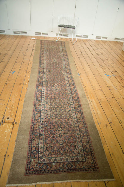 3.5x13.5 Antique Camel Hair Serab Rug Runner