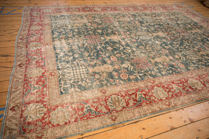 8x11.5 Vintage Distressed Tabriz Carpet