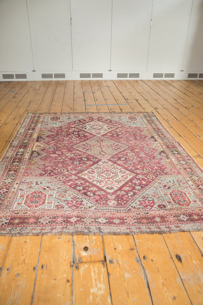 4.5x6 Vintage Distressed Qashqai Rug