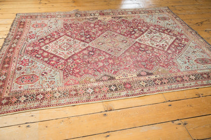 4.5x6 Vintage Distressed Qashqai Rug