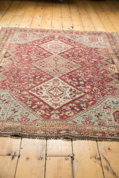 4.5x6 Vintage Distressed Qashqai Rug