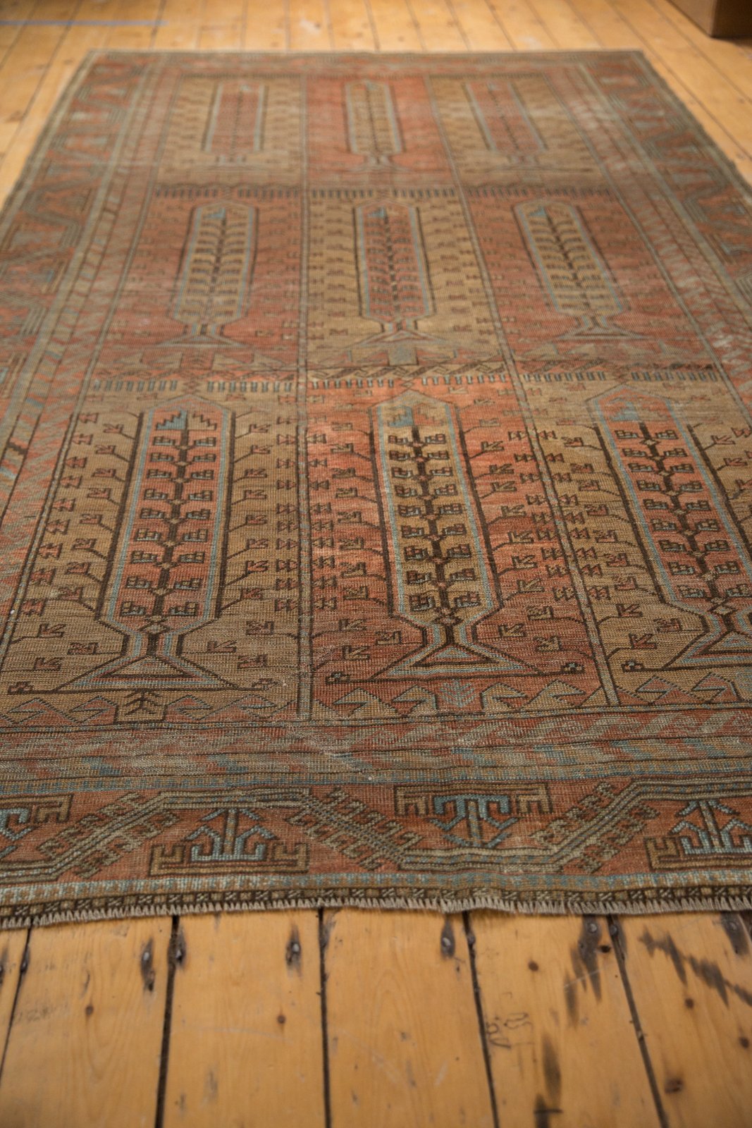 5.5x10 Vintage Distressed Belouch Carpet