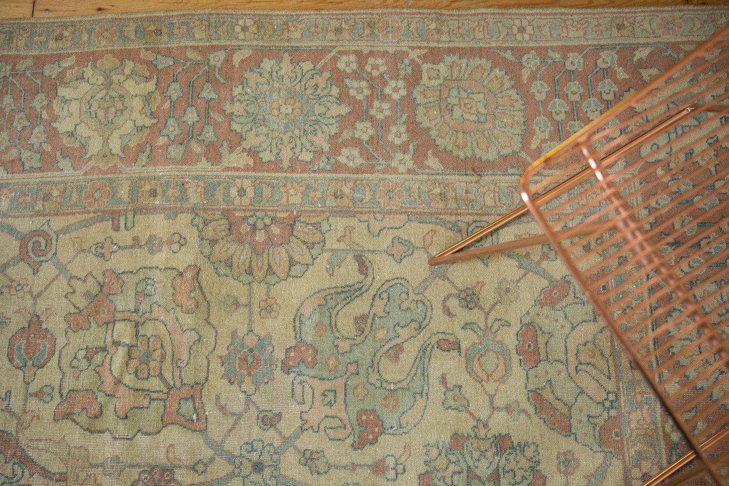 8.5x11.5 Vintage Distressed Tabriz Carpet