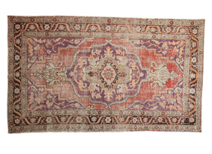 6.5x10.5 Vintage Distressed Oushak Carpet