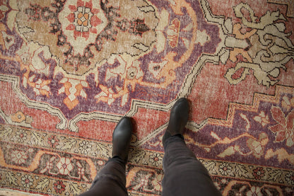 6.5x10.5 Vintage Distressed Oushak Carpet
