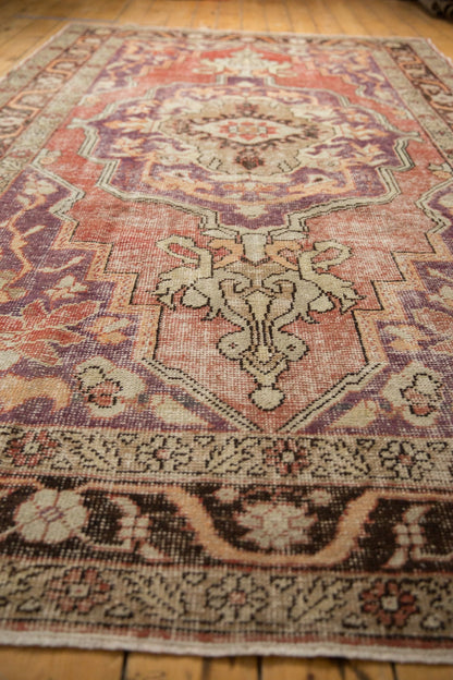 6.5x10.5 Vintage Distressed Oushak Carpet