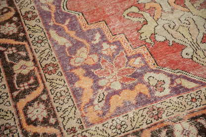 6.5x10.5 Vintage Distressed Oushak Carpet