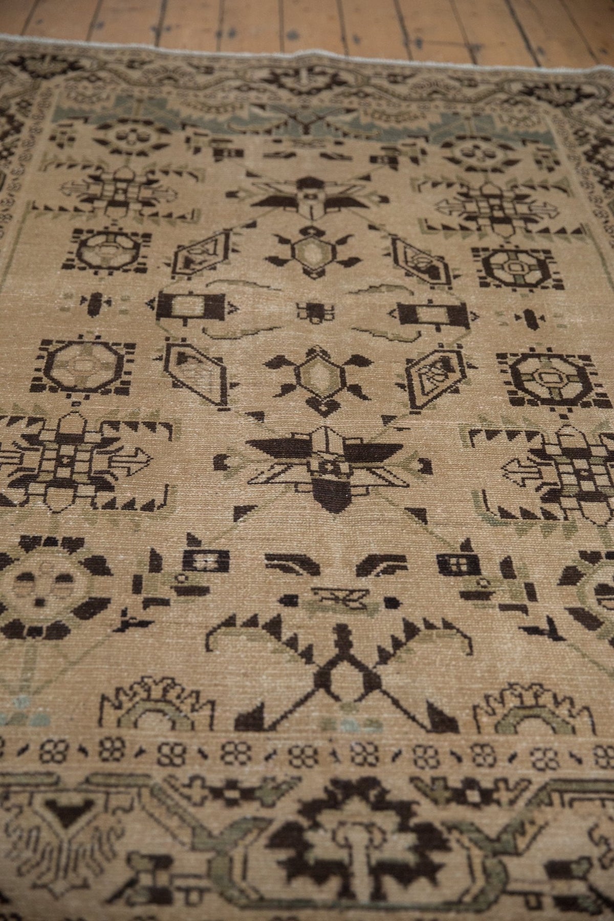 4.5x7 Vintage Distressed Malayer Rug