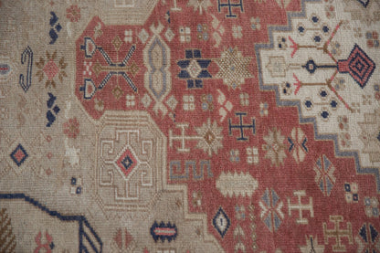 6x9.5 Vintage Distressed Oushak Carpet