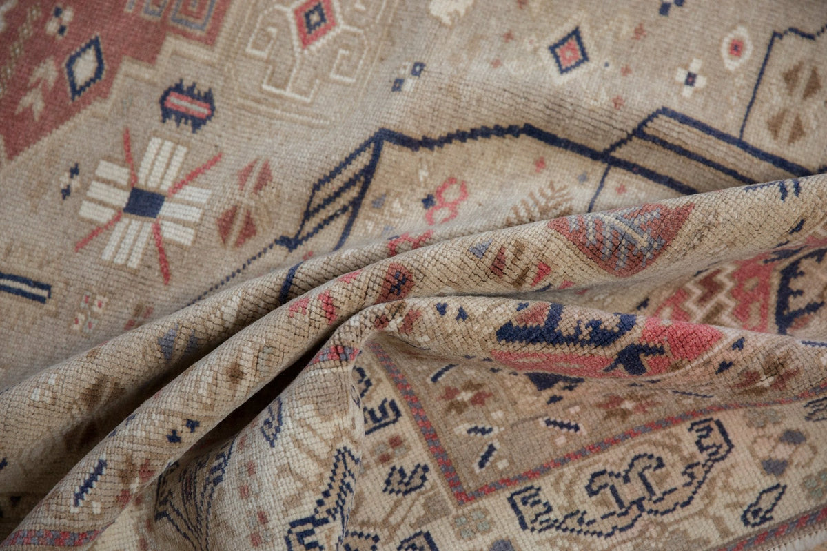 6x9.5 Vintage Distressed Oushak Carpet