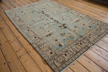4.5x7 Vintage Distressed Hamadan Rug
