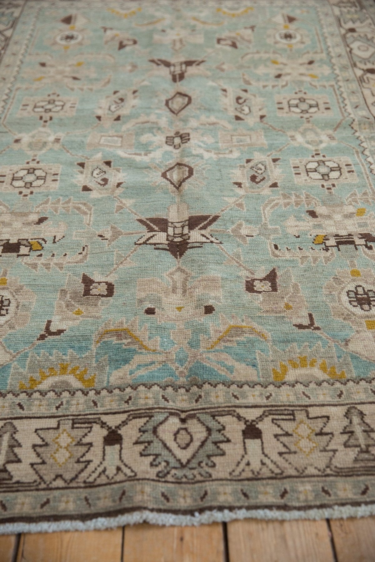 4.5x7 Vintage Distressed Hamadan Rug