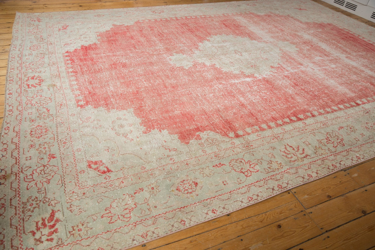 10x14 Vintage Distressed Oushak Carpet