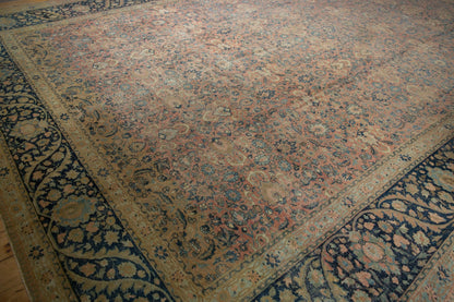 13x18 Vintage Distressed Tabriz  Carpet