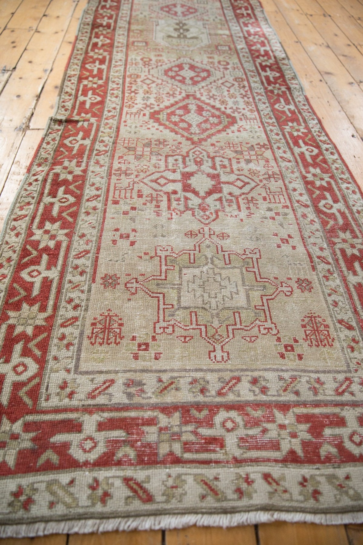 3x13 Vintage Distressed Karaja Rug Runner