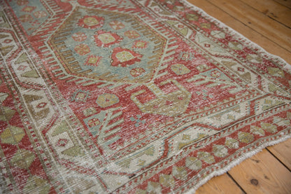 3.5x11 Vintage Distressed Heriz Rug Runner