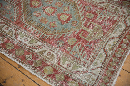 3.5x11 Vintage Distressed Heriz Rug Runner