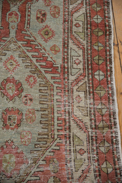 3.5x11 Vintage Distressed Heriz Rug Runner