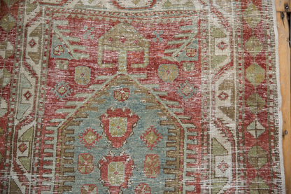 3.5x11 Vintage Distressed Heriz Rug Runner