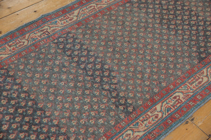 3.5x9.5 Vintage Distressed Serbend Rug Runner