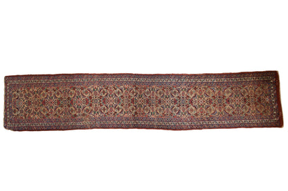RESERVED 3x14.5 Antique Bijar Rug Runner