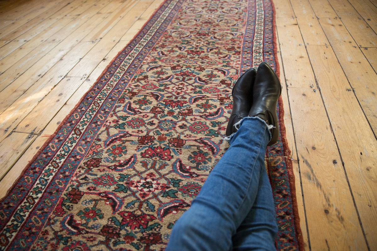 RESERVED 3x14.5 Antique Bijar Rug Runner