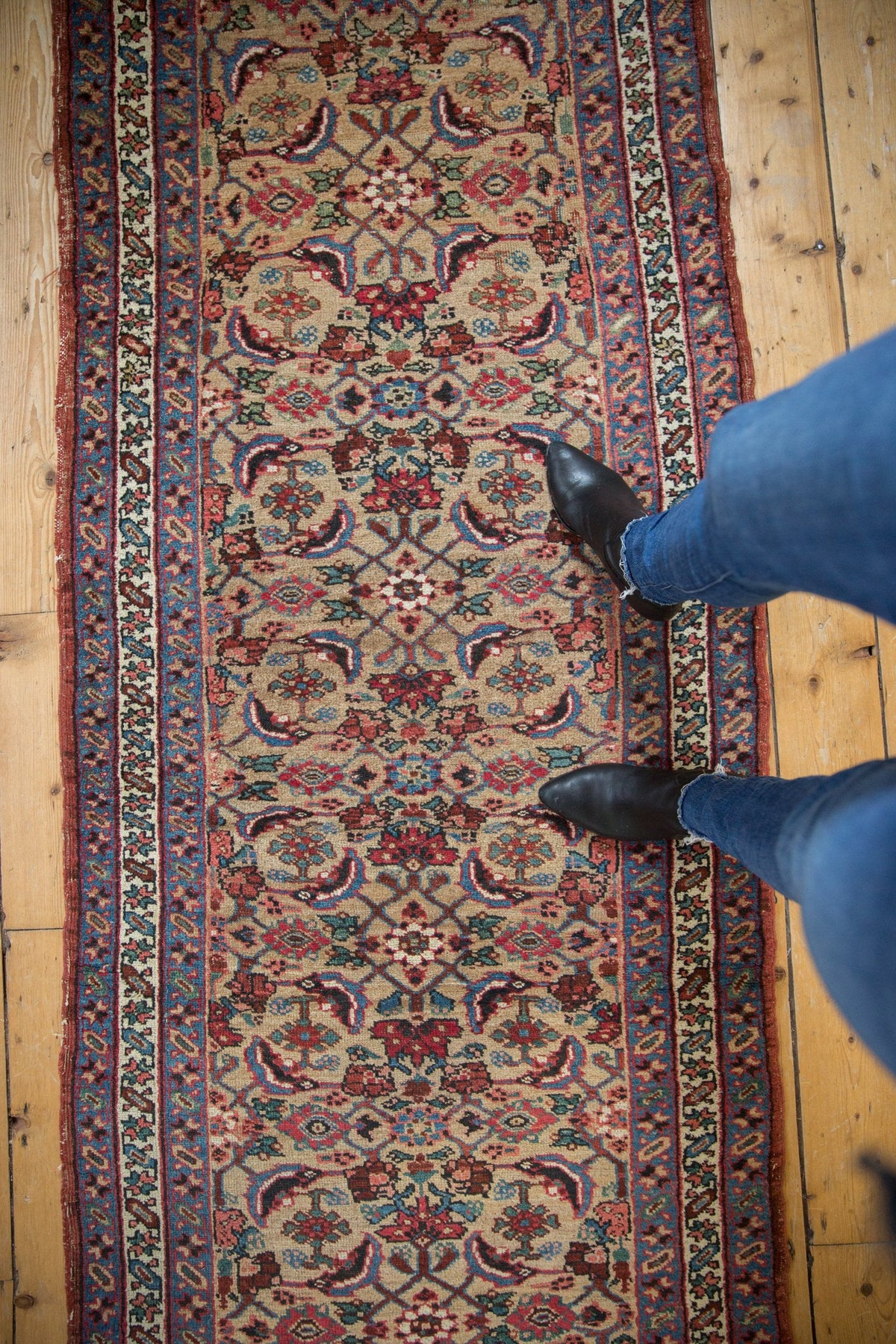 RESERVED 3x14.5 Antique Bijar Rug Runner